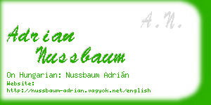 adrian nussbaum business card